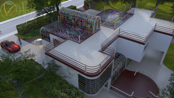 Rainbow House North View