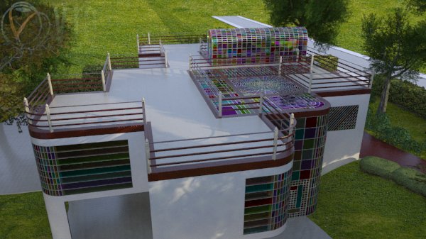 Rainbow House South View